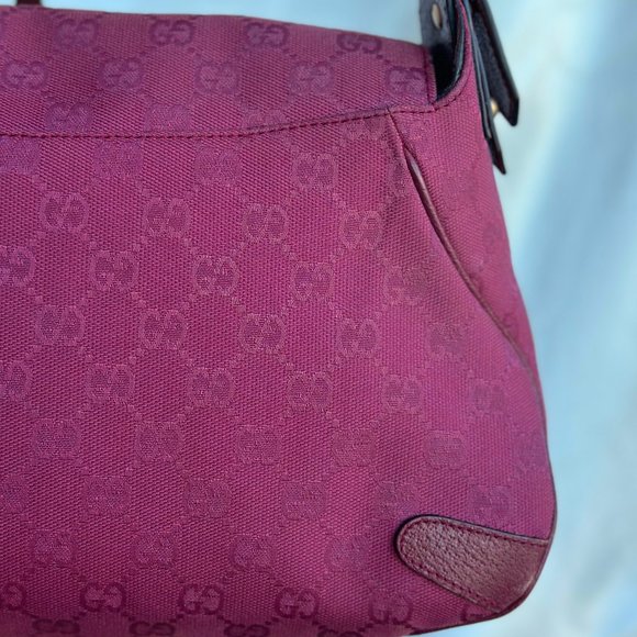 Gucci Canvas Horsebit Shoulder Bag - Picture 8 of 12